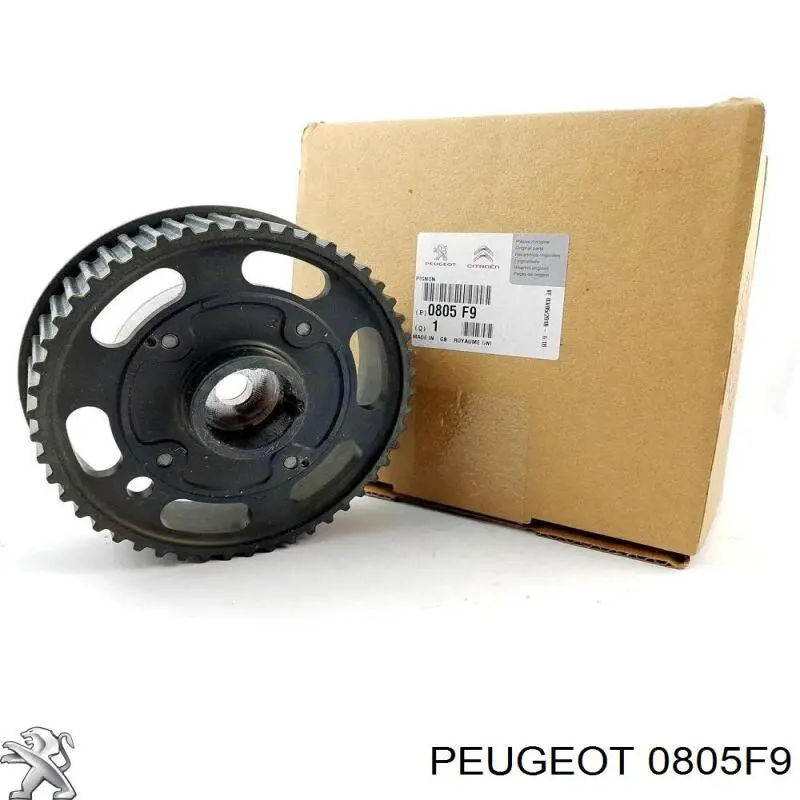 0805F9 PEUGEOT Rueda dentada, árbol de levas lado de admisión original y equivalente