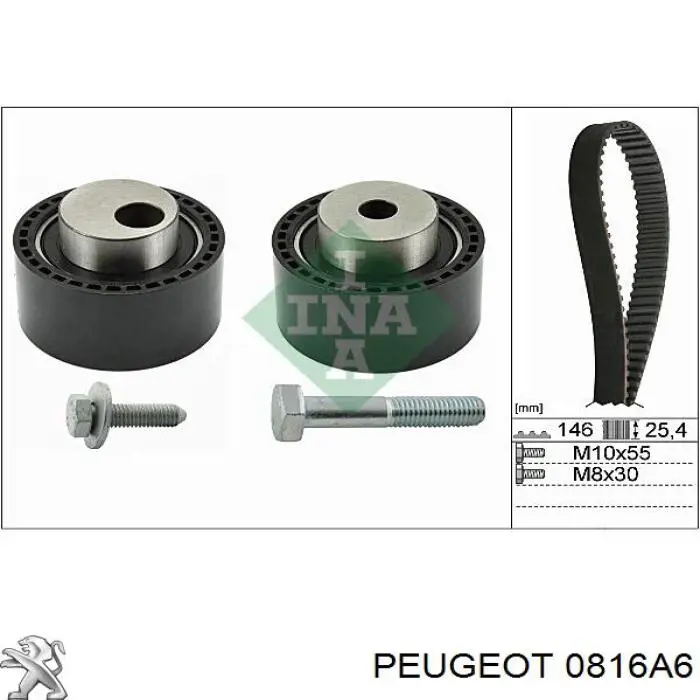 Купить 0816A6 Peugeot/Citroen Ремень газораспределительного механизма