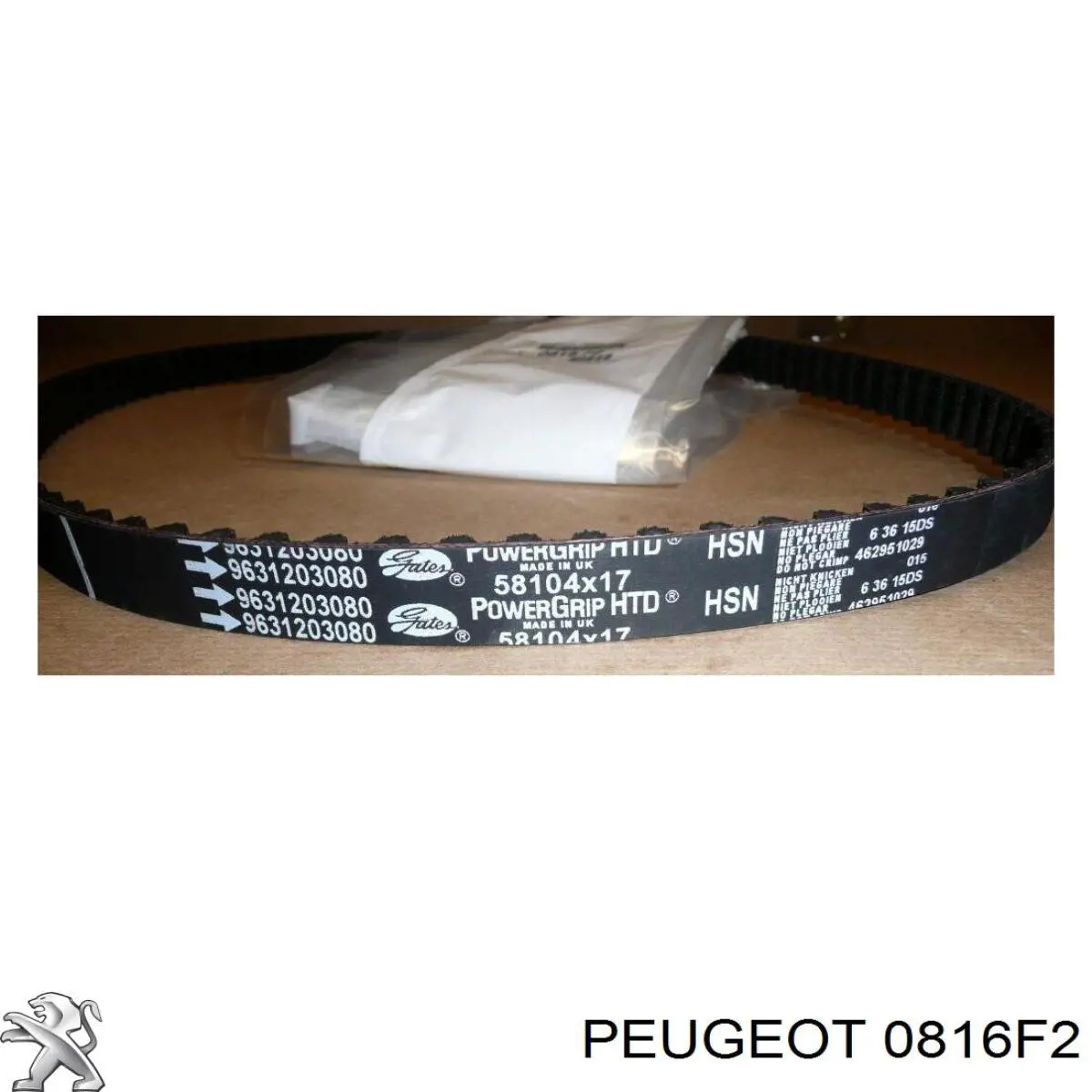 Зубчатый ремень Peugeot/Citroen 0816F2 цена, от 17.62 USD