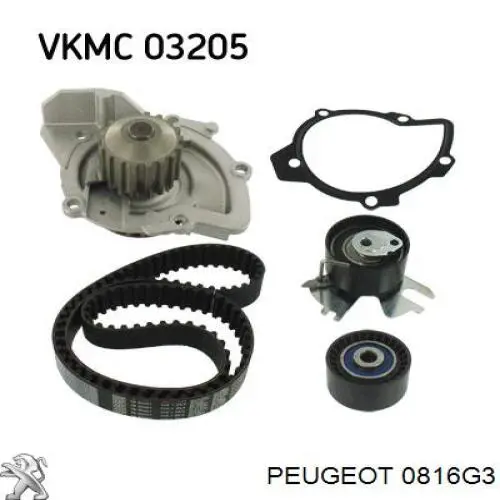 Купить 0816G3 Peugeot/Citroen Ремень газораспределительного механизма