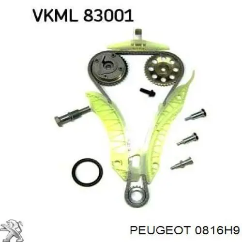 Ремкомплект ГРМ Peugeot/Citroen 0816H9 цена, от 124.52 USD