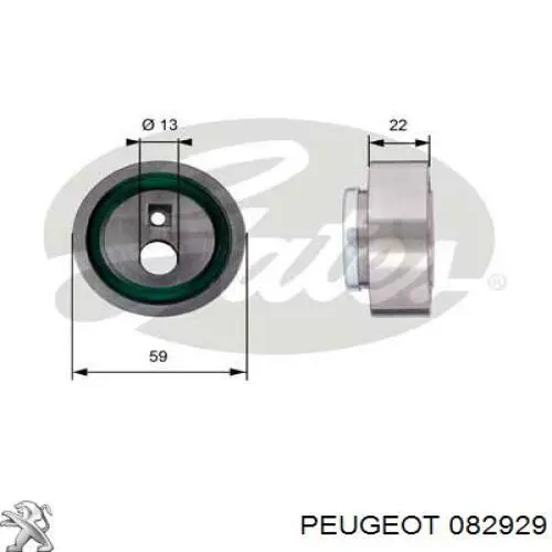 082929 Peugeot/Citroen ролик грм