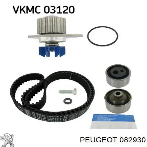 Ролик натяжителя ремня газораспределения Peugeot/Citroen 082930 цена, от 17.85 USD