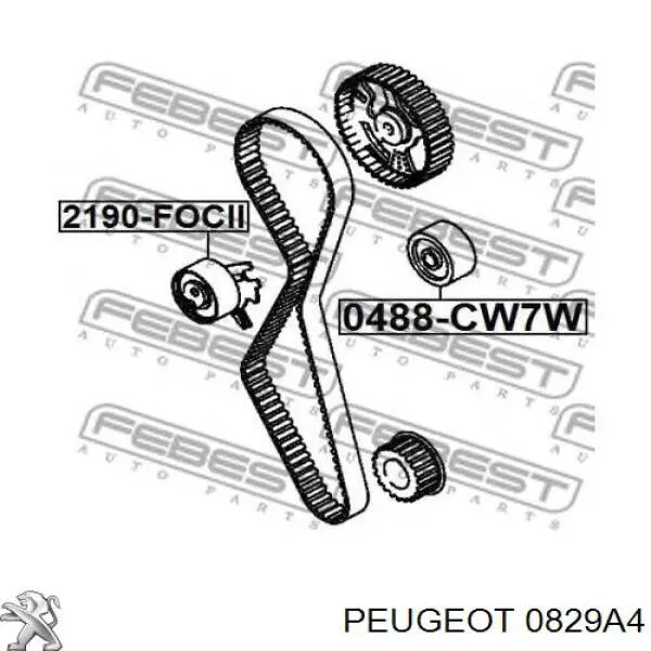 Ролик ГРМ 0829A4 Peugeot/Citroen