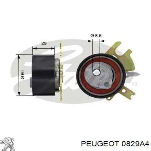 Ролик натяжителя ремня ГРМ Peugeot/Citroen 0829A4