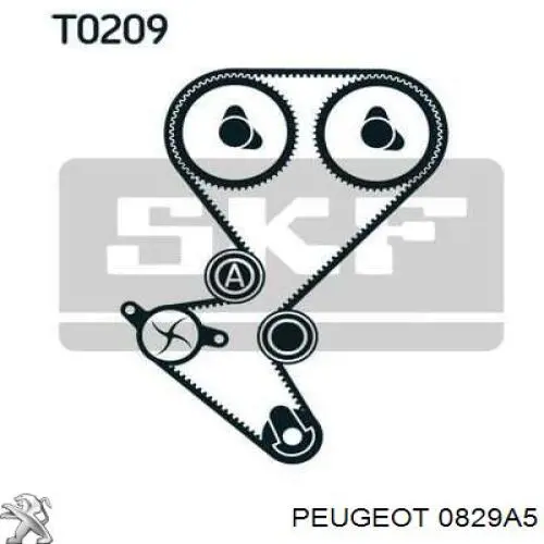 Ролик ГРМ 0829A5 Peugeot/Citroen