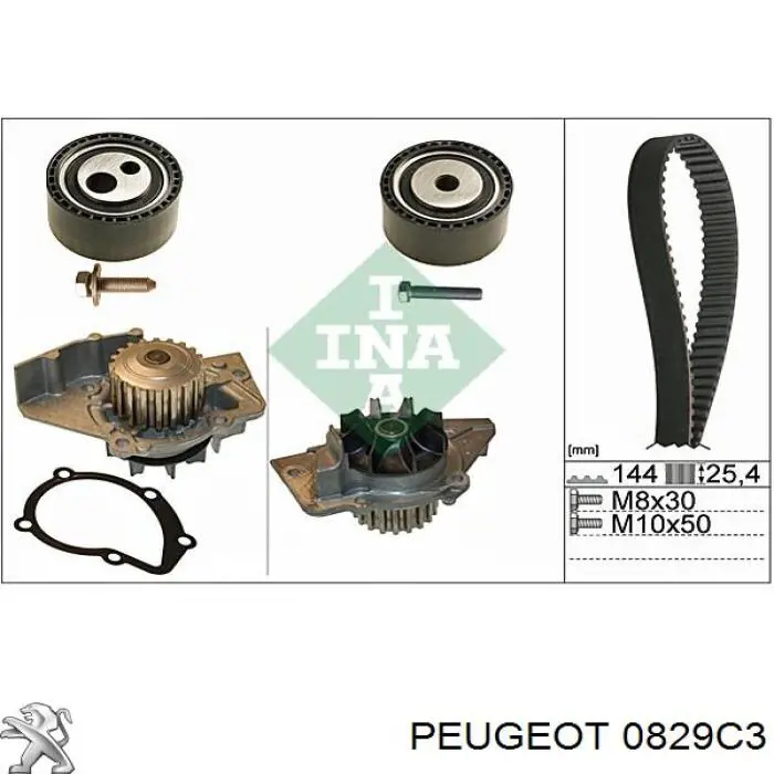 Купить 0829C3 Peugeot/Citroen Натяжной ролик