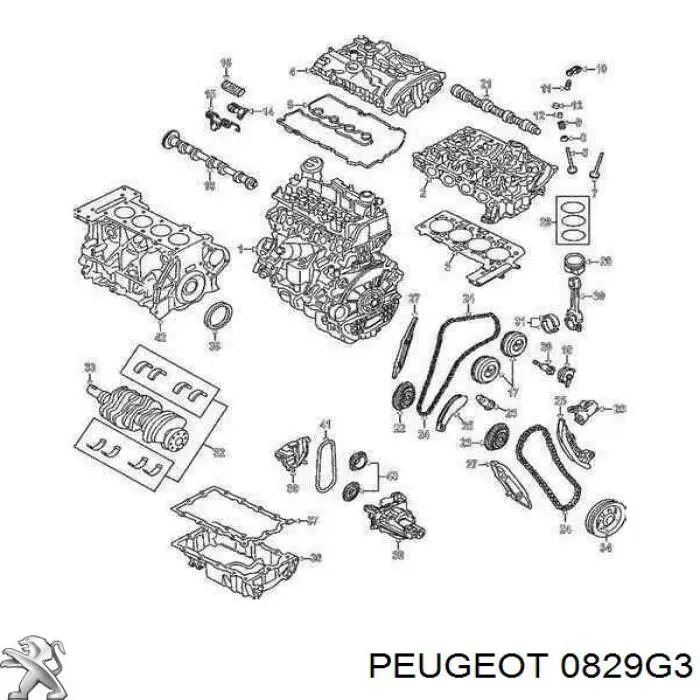 Натяжитель цепи ГРМ 0829G3 Peugeot/Citroen