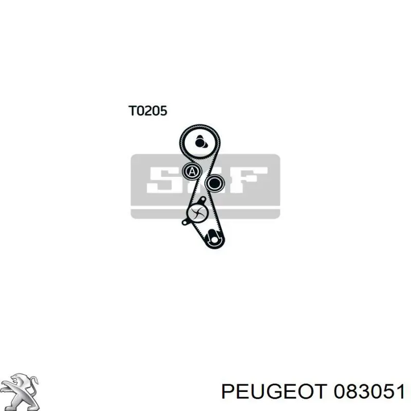Паразитный ролик ГРМ 083051 Peugeot/Citroen