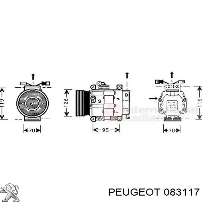Купить 083117 Peugeot/Citroen Комплект ГРМ