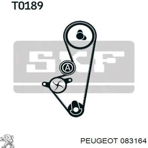 ГРМ ремни, комплект Peugeot/Citroen 083164 цена, от 77.80 USD
