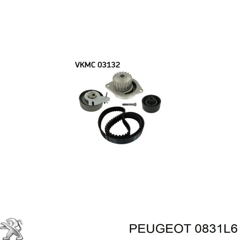 ГРМ ремни, комплект Peugeot/Citroen 0831L6 цена, от 72.53 USD