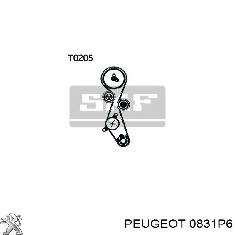 Купить 0831P6 Peugeot/Citroen Комплект ГРМ