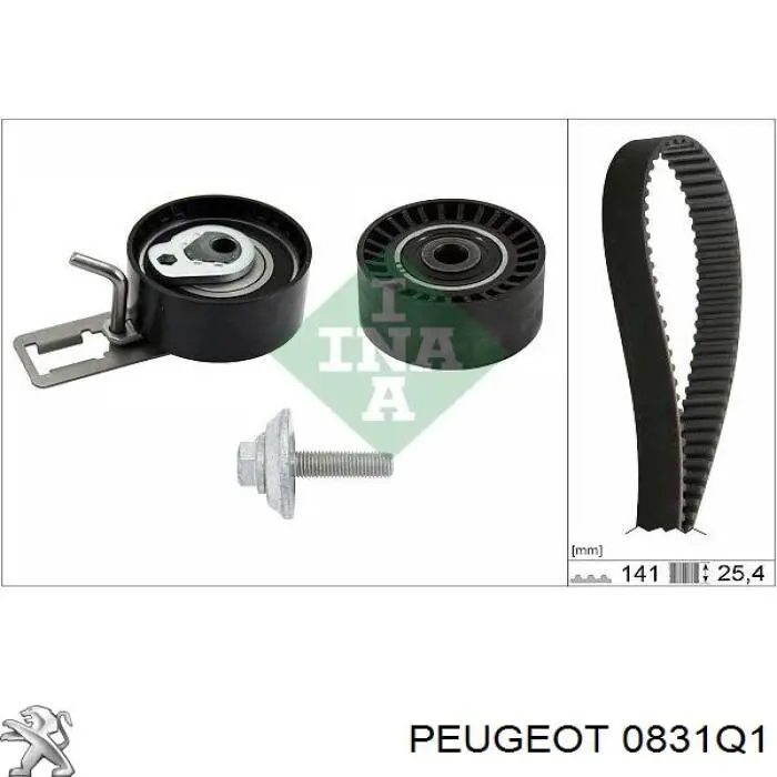 ГРМ ремни, комплект Peugeot/Citroen 0831Q1 цена, от 80.35 USD