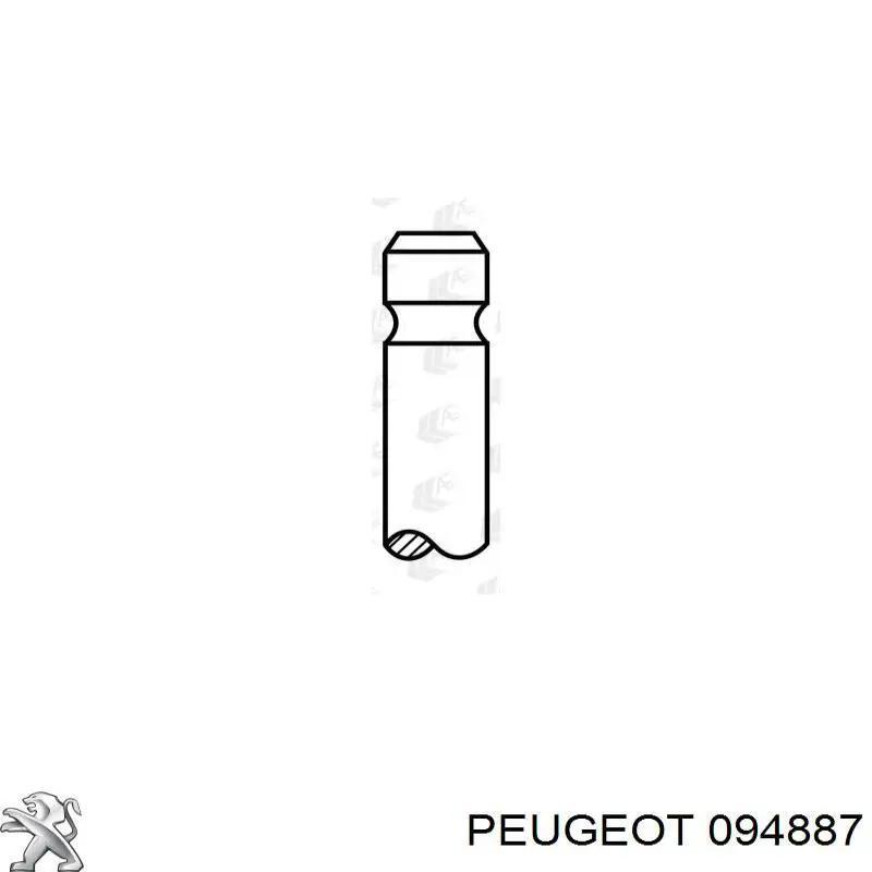 094887 Peugeot/Citroen клапан впускной