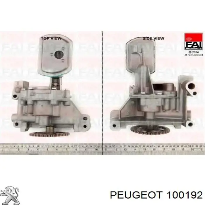100192 Peugeot/Citroen bomba de óleo