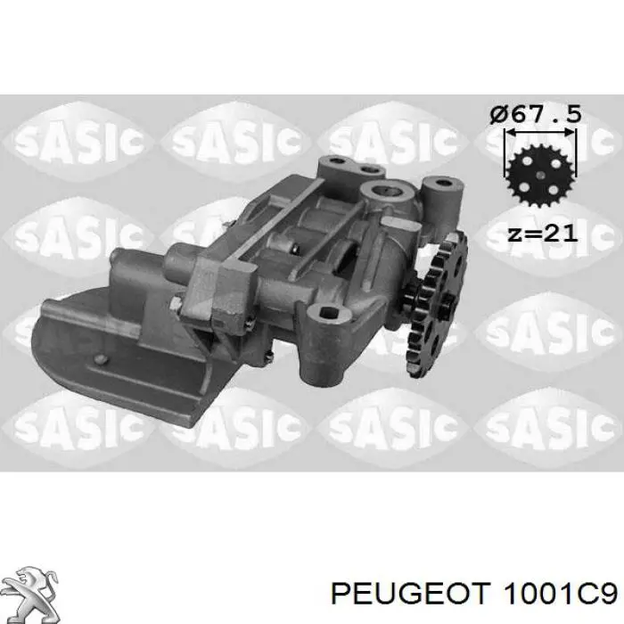 Купить 1001C9 Peugeot/Citroen Насос маслозакачивающий