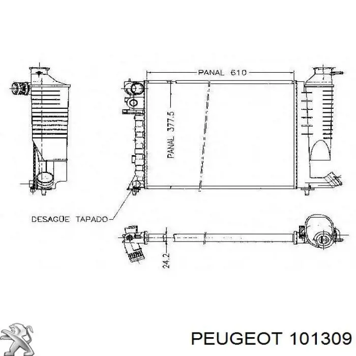 Купить 101309 Peugeot/Citroen Прокладка масляного насоса