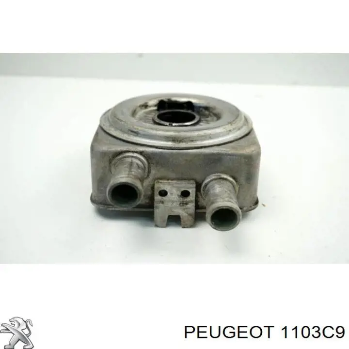 Radiador de aceite, bajo de filtro 1103C9 Peugeot/Citroen