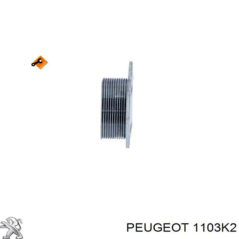 Радиатор масляный (холодильник), под фильтром 1103K2 Peugeot/Citroen