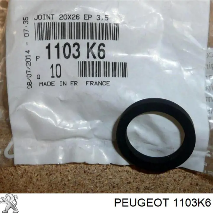 Прокладка адаптера масляного фильтра Peugeot/Citroen 00001103K6 цена, от 0.92 USD
