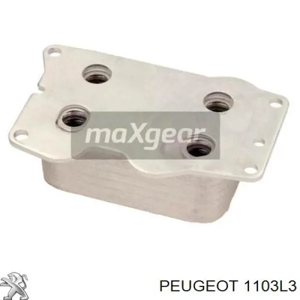 Radiador de aceite, bajo de filtro 1103L3 Peugeot/Citroen