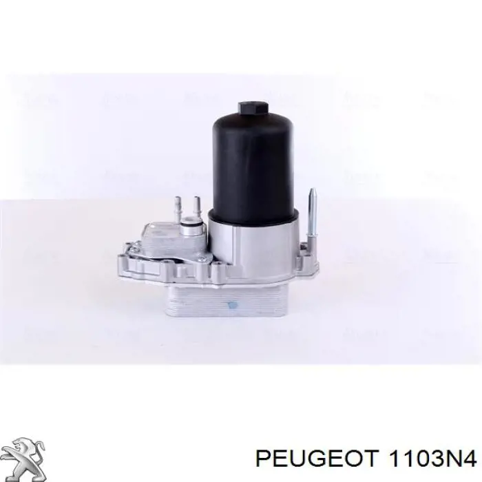 Radiador de aceite, bajo de filtro 1103N4 Peugeot/Citroen