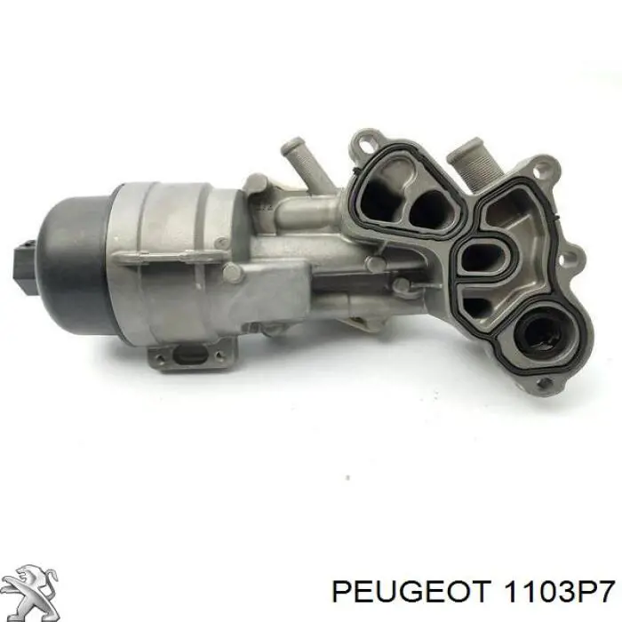 Radiador de aceite, bajo de filtro 1103P7 Peugeot/Citroen