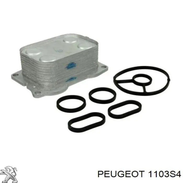 1103S4 Peugeot/Citroen radiador de óleo (frigorífico, debaixo de filtro)