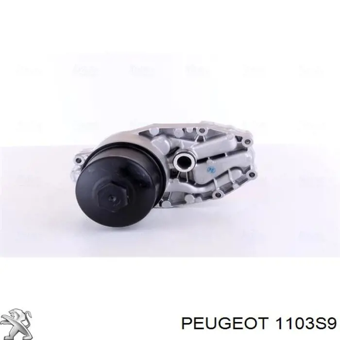 1103S9 Peugeot/Citroen radiador de óleo (frigorífico, debaixo de filtro)