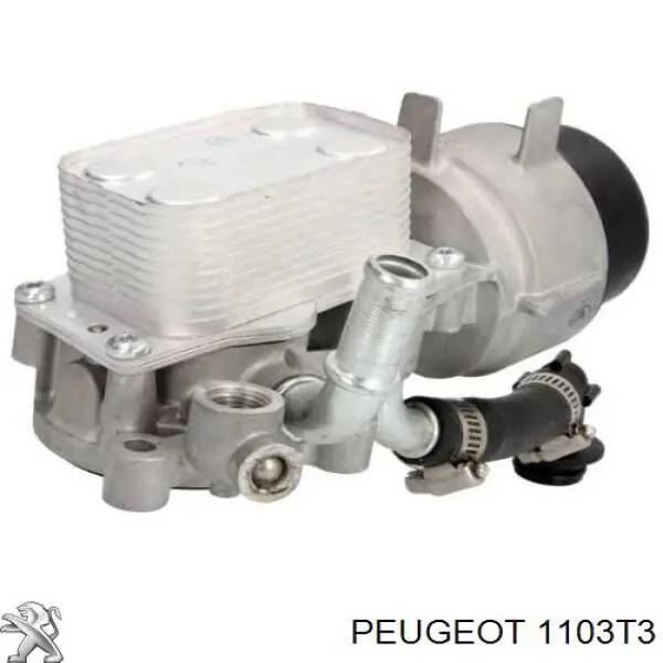 Radiador de aceite, bajo de filtro 1103T3 Peugeot/Citroen
