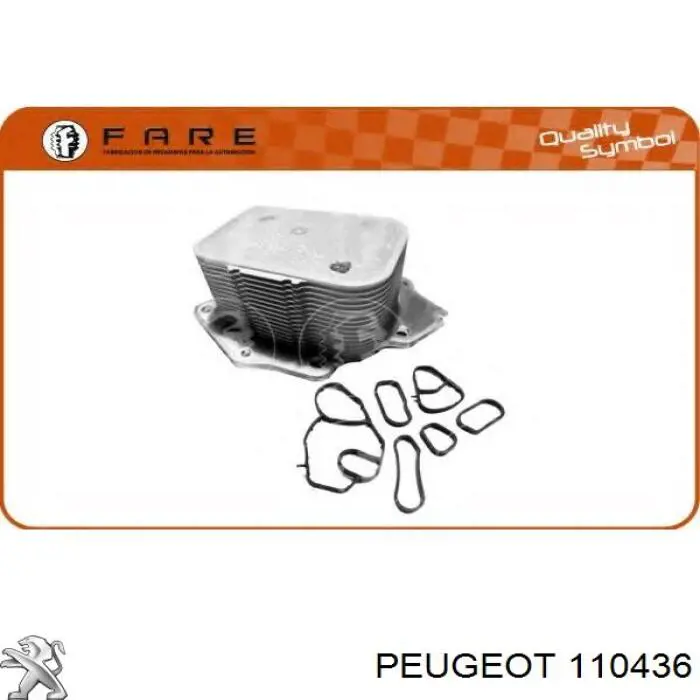 Прокладка масляного радиатора Peugeot/Citroen 110436