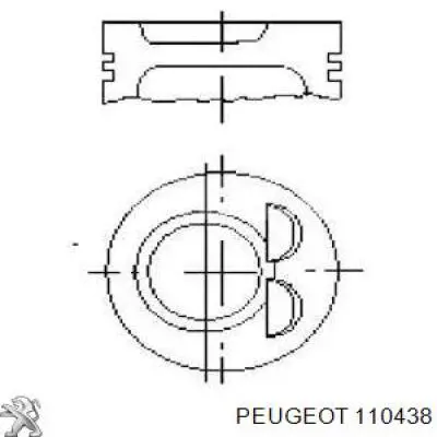 110438 Peugeot/Citroen прокладка адаптера масляного фильтра