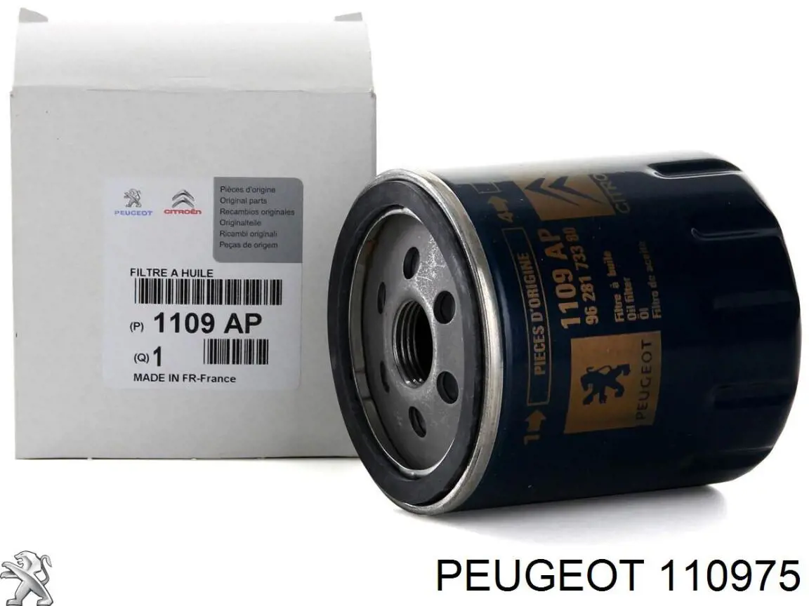 Масляный фильтр двигателя 110975 PEUGEOT