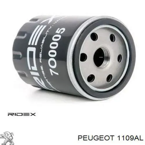 Масляный фильтр 1109AL Peugeot/Citroen
