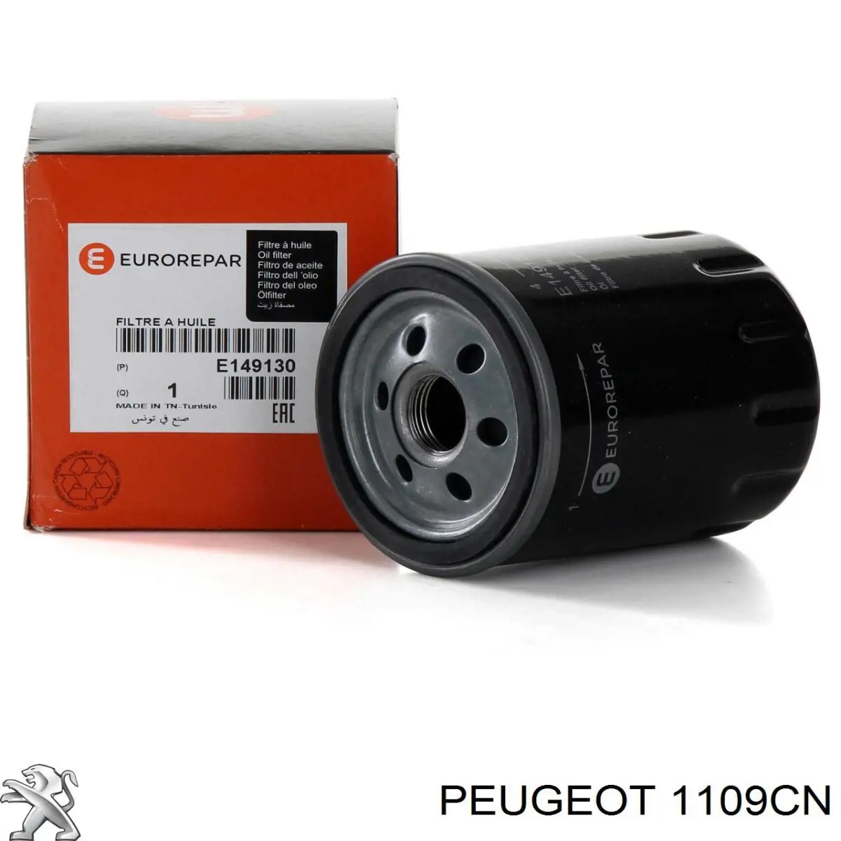 Filtro de aceite 1109CN Peugeot/Citroen