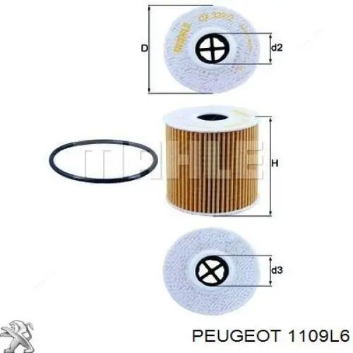 Фильтр очистки масла центробежный Peugeot/Citroen 1109L6 цена, от 5.62 USD