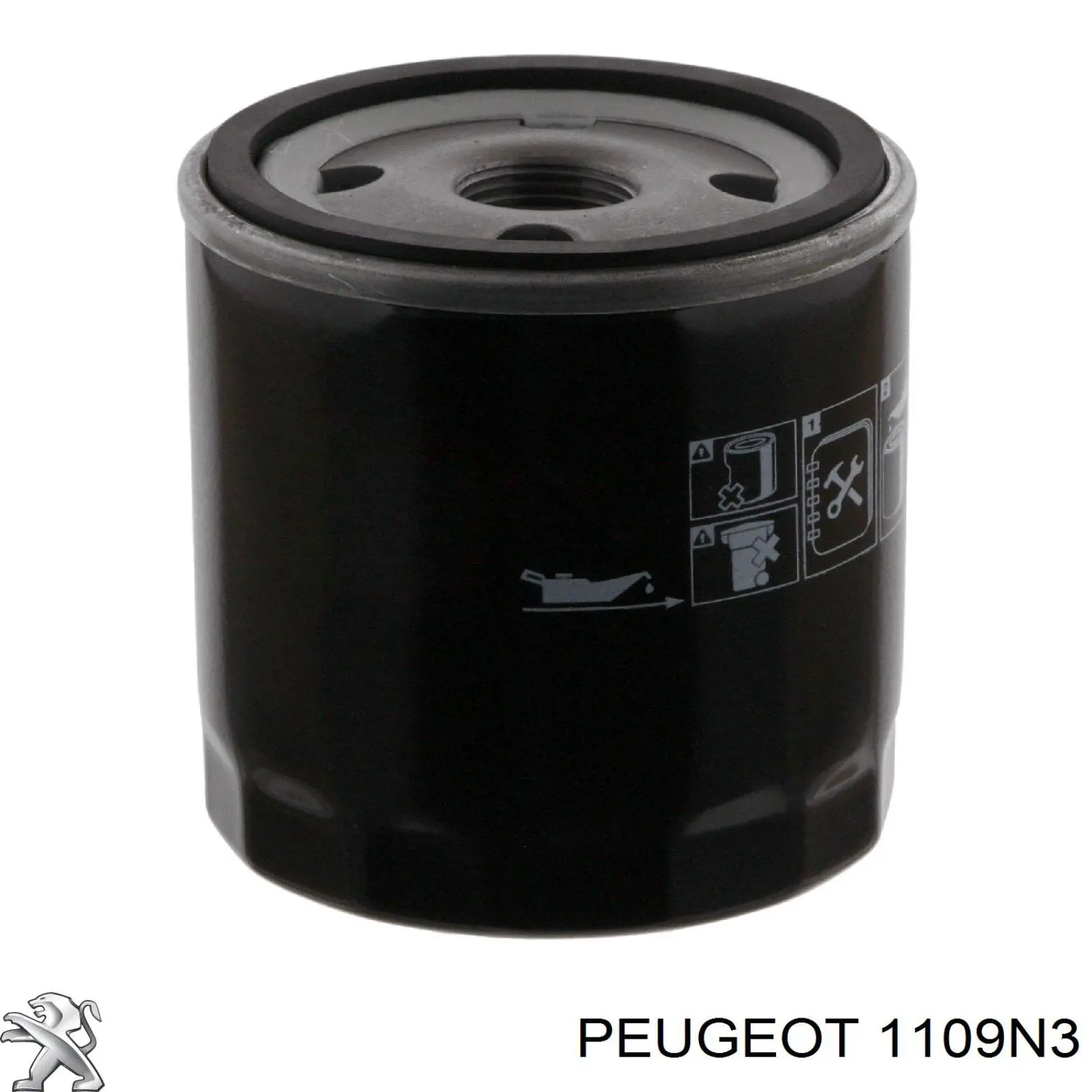 Filtro de aceite 1109N3 Peugeot/Citroen