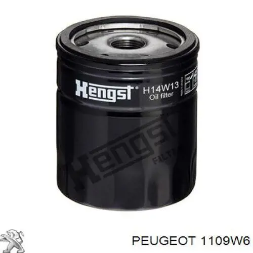 1109W6 Peugeot/Citroen масляный фильтр