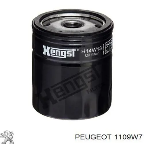 1109W7 Peugeot/Citroen масляный фильтр