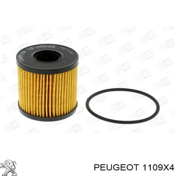 Filtro de óleo 1109X4 Peugeot/Citroen