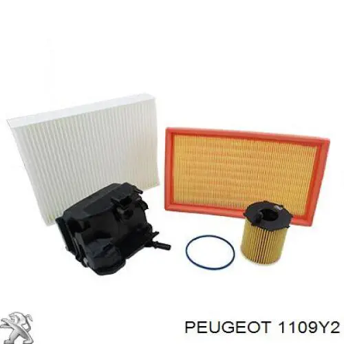 Filtro de aceite 1109Y2 Peugeot/Citroen