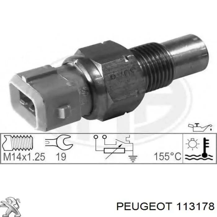 Датчик температуры охлаждающей жидкости 113178 Peugeot/Citroen