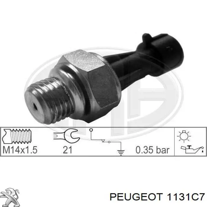 1131C7 Peugeot/Citroen датчик давления масла