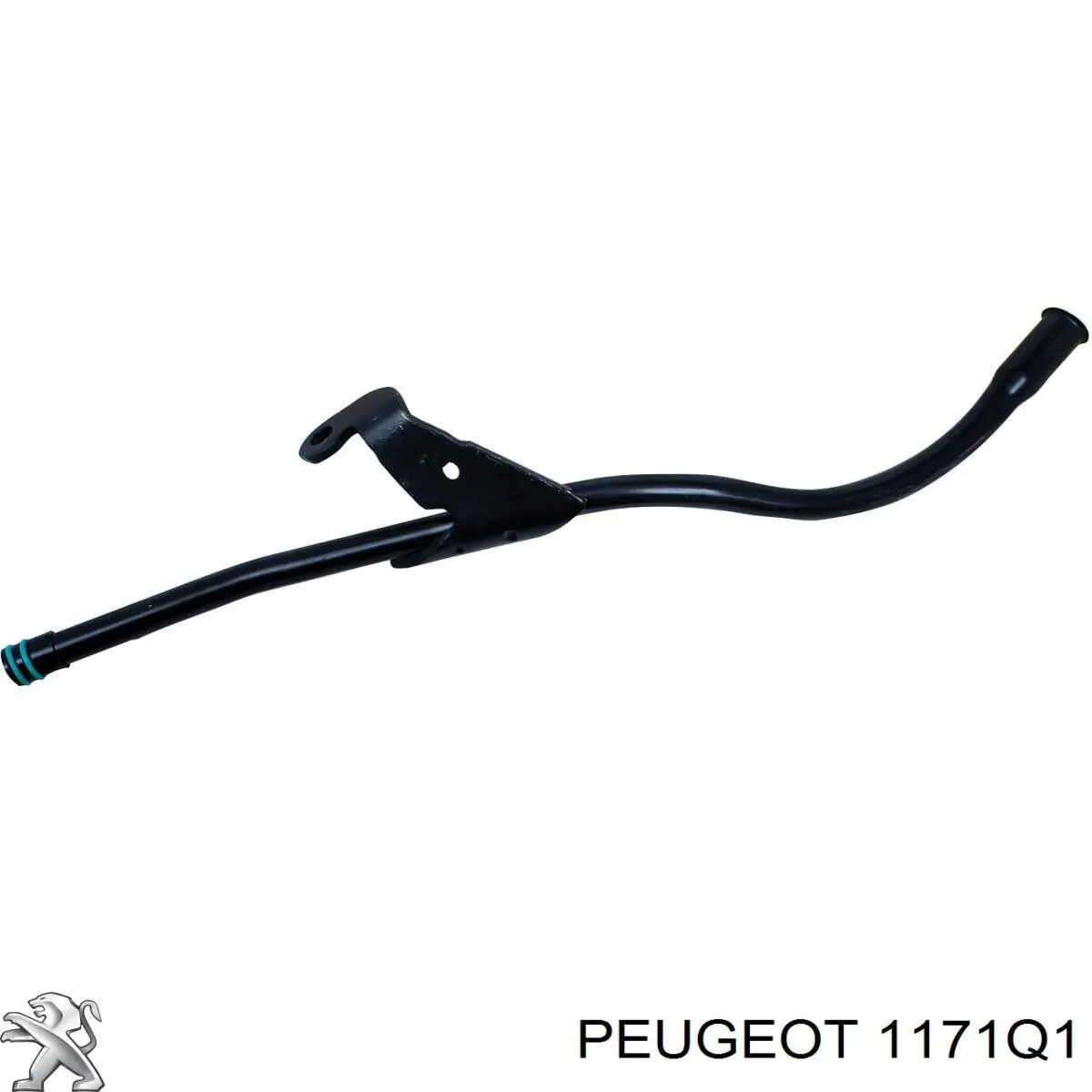 Направляющая щупа-индикатора уровня масла в двигателе на Peugeot 207 WA, WC