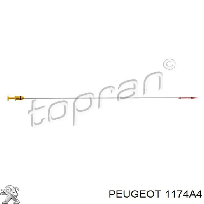 1174A4 Peugeot/Citroen щуп (индикатор уровня масла в двигателе)