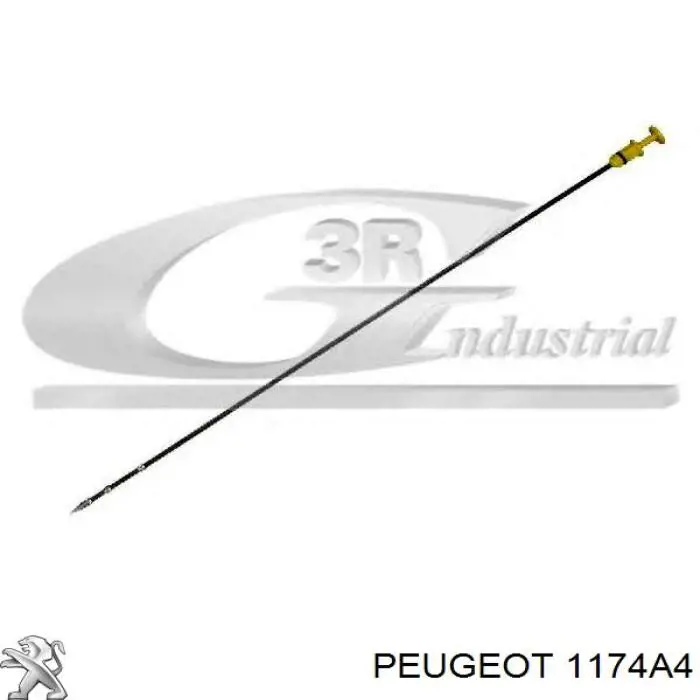 Varilla del nivel de aceite 1174A4 Peugeot/Citroen