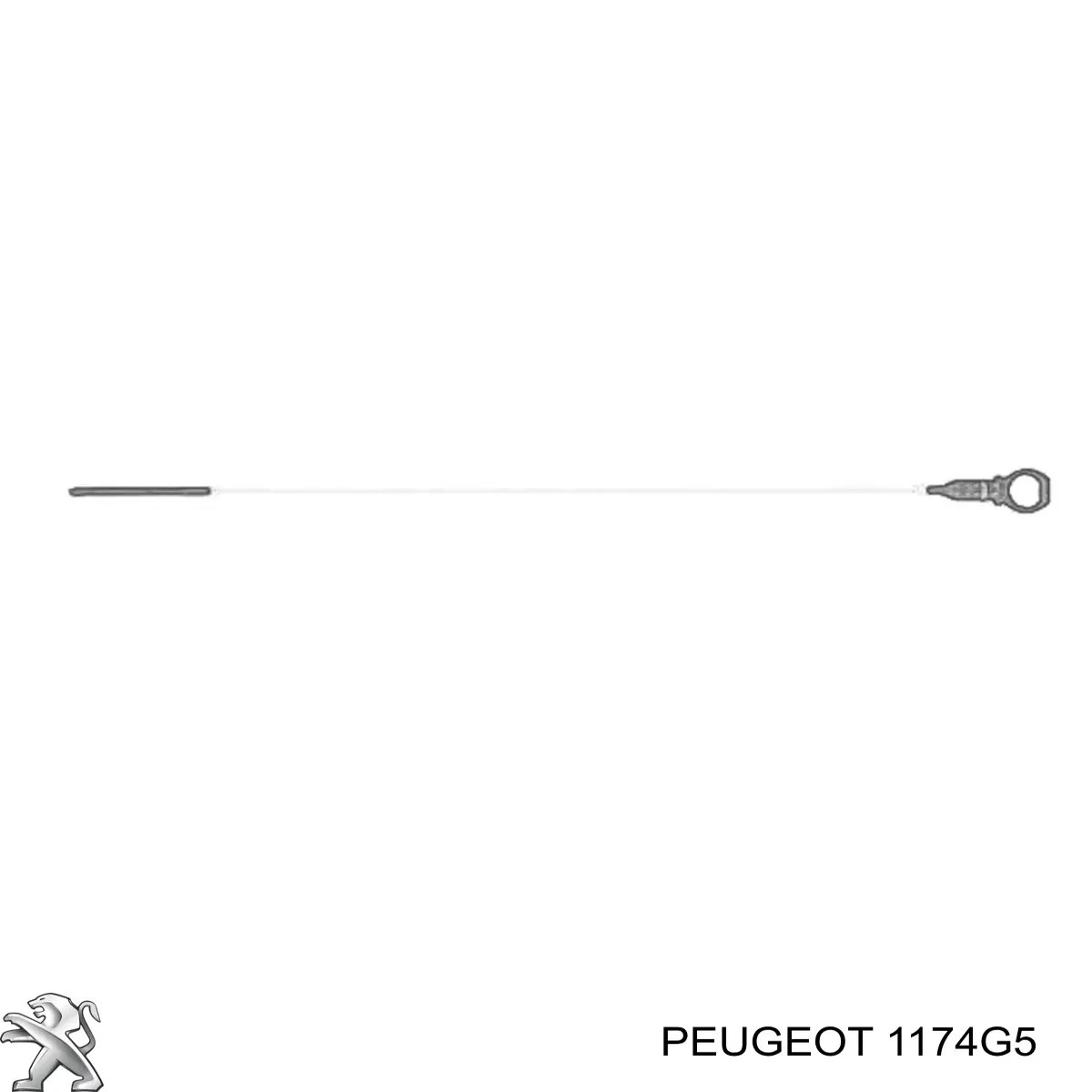 Щуп (индикатор) уровня масла в двигателе Peugeot/Citroen 1174G5