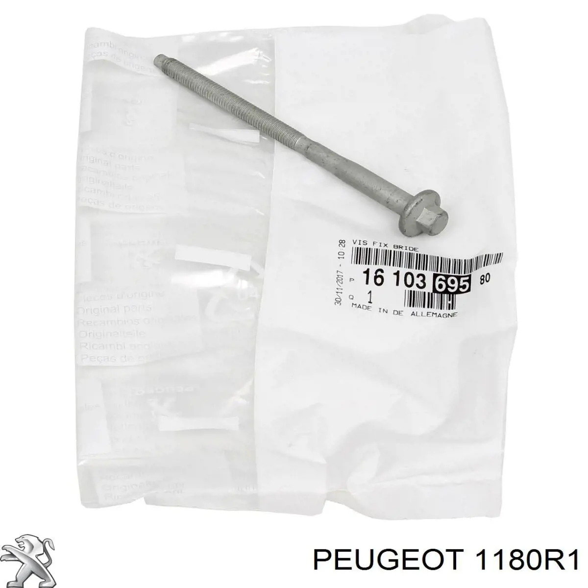 Tampa do gargalho de enchimento de óleo 1180R1 Peugeot/Citroen