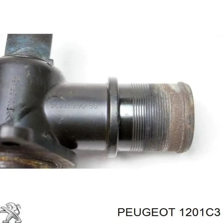 Фланец системы охлаждения (тройник) Peugeot/Citroen 1201C3